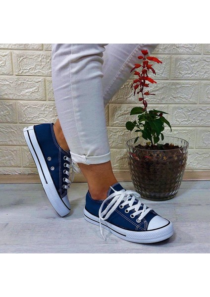 554 Kot Mavi Kısa Sneaker Keten Spor Ayakkabı fırsatları