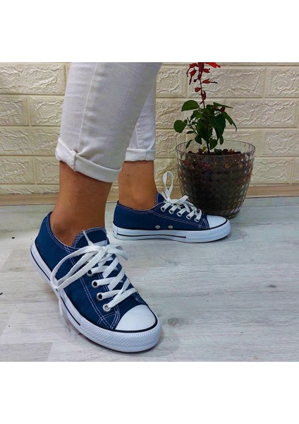 554 Kot Mavi Kısa Sneaker Keten Spor Ayakkabı indirimleri