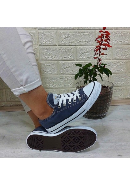 554 Füme Kısa Sneaker Keten Spor Ayakkabı