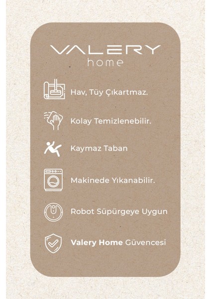 Valery Home Yıkanabilir Kaymaz Tabanlı Silvia Kesme Rulo Halı Yolluk Gri-Beyaz-Siyah