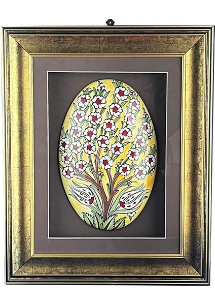 Sarı Zemin Desenli Vip Hayat Ağacı