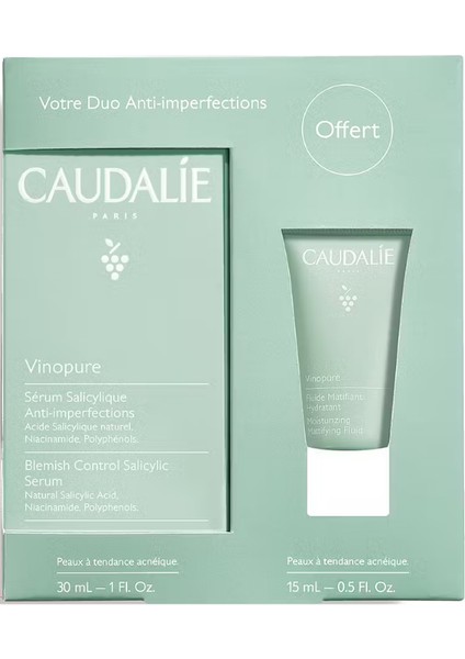 Akne Karşıtı Salisilik Serum 30ML + Matlaştırıcı Fluid Krem 15ML