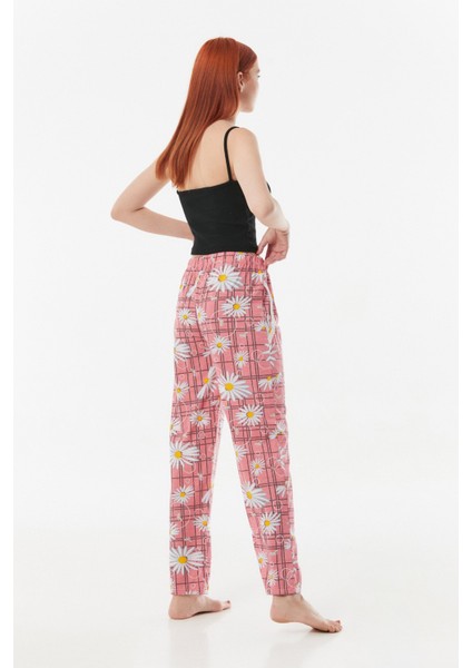 Papatya Baskılı Beli Lastikli Pijama Altı fırsatları