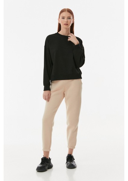 Basic Bisiklet Yaka Oversize Sweatshirt modelleri
