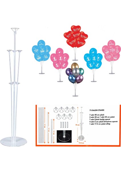 Parti Malzemeleri Balon Standı 75 cm