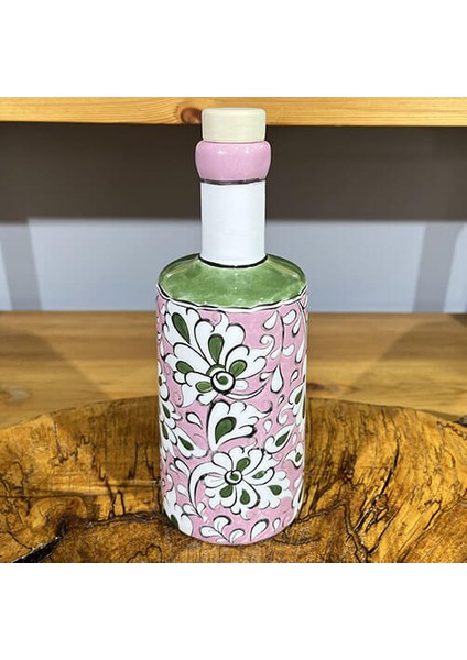 Pembe Zemin Lotus Çini Yağdanlık