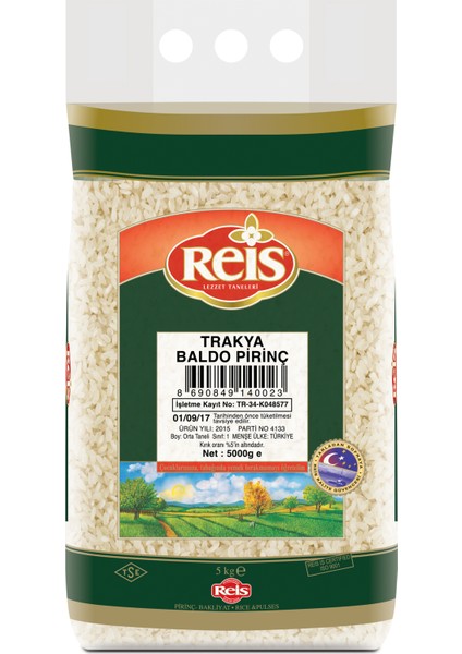 Gıda Bakliyat 5 kg Trakya Baldo Pirinç