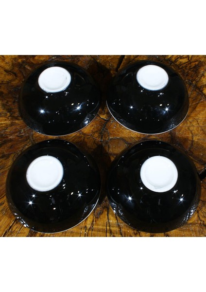 Siyah Beyaz 4lü Kase Takımı modelleri