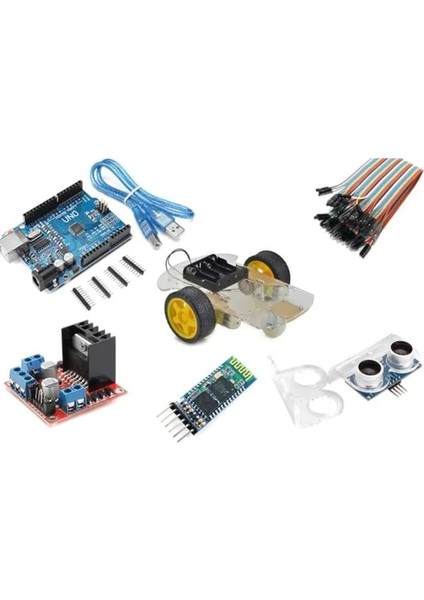 Arduino Bluetooth 2WD Robot Araba Kiti