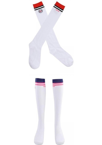 4pcs Golf Çorap Çizgili Beyzbol Taytlar Uzun Yüksek Highs Spor Çorapları Ter Eşleme (Yurt Dışından)