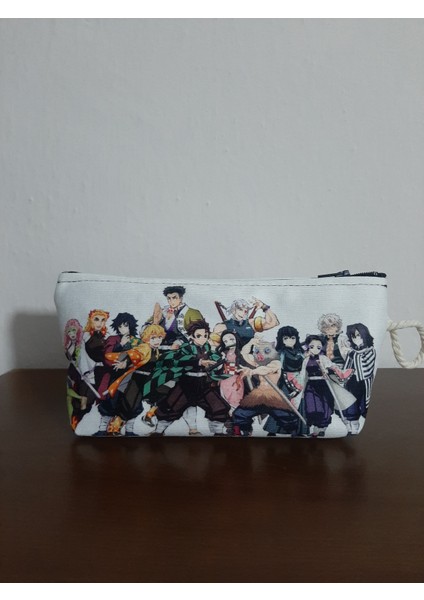 Demon Slayer Desenli Tasarım Kalemlik - Makyaj Çantası