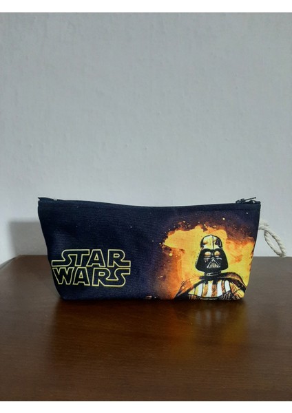 Star Wars - Darth Vader Desenli Tasarım Kalemlik - Makyaj Çantası