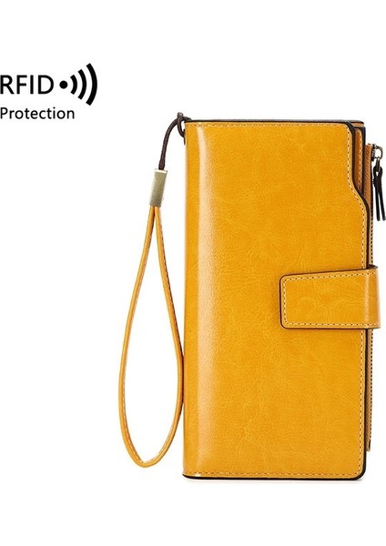 Rfıd Hırsızlığa Karşı Fırça Bayan Cüzdanı Uzun Debriyaj (Yurt Dışından)