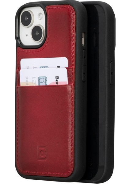 Apple iPhone 15 Uyumlu Deri Arka Kapak Fxcp V4EF