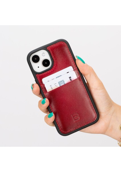 Apple iPhone 15 Uyumlu Deri Arka Kapak Fxcp V4EF