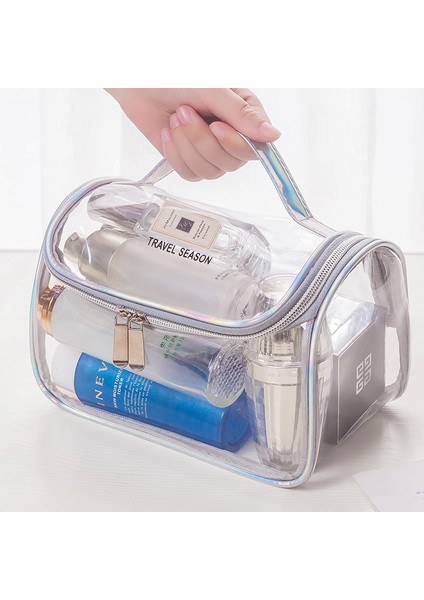 Şeffaf Kozmetik Çantası Kadın Basit Su Geçirmez Büyük (Yurt Dışından) fiyatları