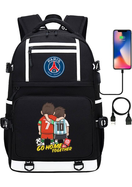 USB Genç Öğrenci Okul Çantası Sırt Çantası Eğlence Seyahati (Yurt Dışından)