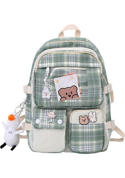 Pandantifli Kawaii Okul Çantası (Yurt Dışından)