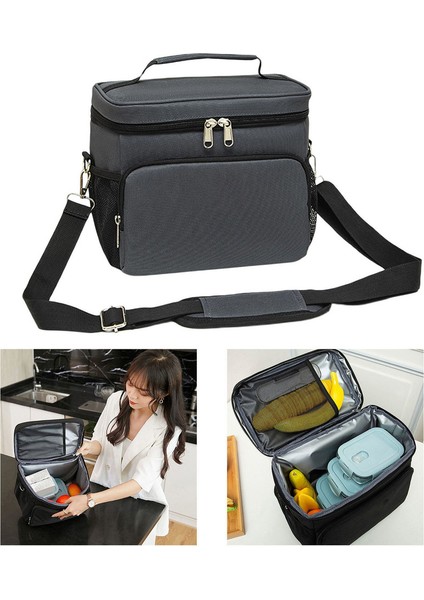 Büyük Yalıtımlı Oxford Kumaş Yalıtımlı Öğle Yemeği Kutusu (Yurt Dışından) fırsatları