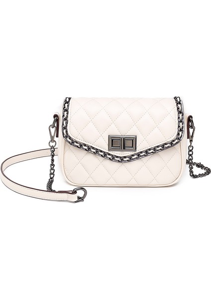 Moda Günlük Elmas Kare Çanta Basit Zincirli Crossbody Çanta (Yurt Dışından)