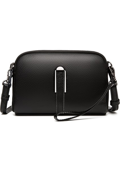 Moda Tek Omuz Crossbody Çanta Ilk Katman Inek Derisi Küçük Kare Çanta (Yurt Dışından)