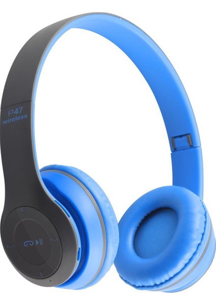 P47 5.0 Kablosuz Başa Takılan Subwoofer Kulaklık Bluetooth Kulaklık (Yurt Dışından)