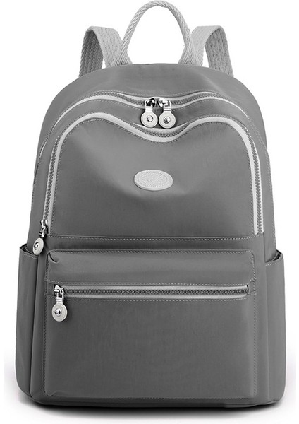 Kadın Sırt Çantası Büyük Kapasiteli Su Geçirmez Seyahat Sırt Çantası Moda Kontrast Renk Kampüs Okul Çantası (Yurt Dışından)