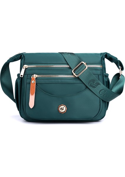 Çok Katmanlı Omuz Çantası Büyük Kapasiteli Su Geçirmez Naylon Crossbody Çanta Kadın Gündelik Cep Telefonu Sır (Yurt Dışından)