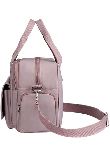 Kadın Moda Trendi Omuz Çantası, Büyük Kapasiteli, Su Geçirmez Naylon Sırt Çantası, Çok Katmanlı Banliyö Crossbody Çantası (Yurt Dışından)