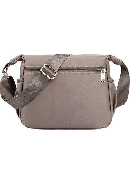 Çok Katmanlı Omuz Çantası Büyük Kapasiteli Su Geçirmez Naylon Crossbody Çanta Kadın Gündelik Cep Telefonu Sırt Çantası (Yurt Dışından) fırsatları