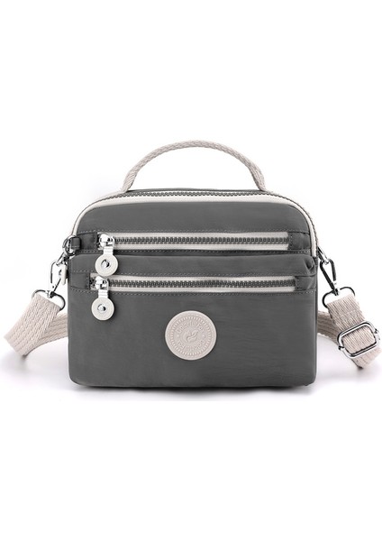 Kadınların Modaya Uygun Omuz Çantası, Basit Kontrast Renkli Çapraz Çanta, Naylon Cep Telefonu Bozuk Para Cüzdanı (Yurt Dışından)