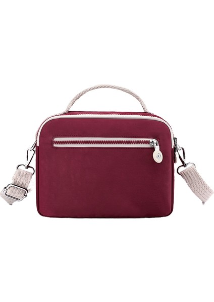 Kadınların Modaya Uygun Omuz Çantası, Basit Kontrast Renkli Çapraz Çanta, Naylon Cep Telefonu Bozuk Para Cüzdanı (Yurt Dışından) indirimleri