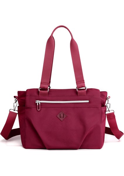 Kadın Omuz Çantası Büyük Kapasiteli Çok Katmanlı Taşınabilir Crossbody Sırt Çantası (Yurt Dışından)