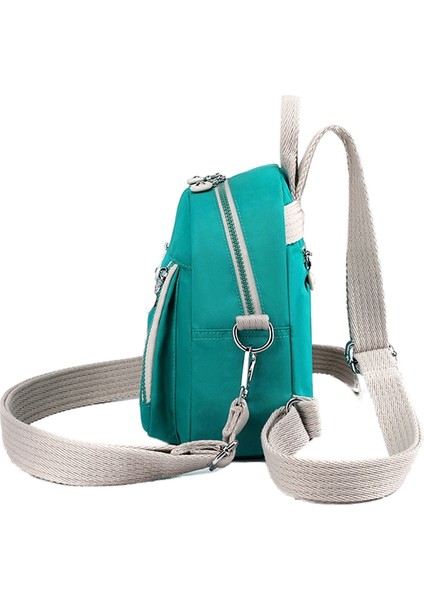 Retro Crossbody Çanta Bayan Çarpma Renk Çok Fonksiyonlu Sırt Çantası Naylon Cep Telefonu Anahtar Bozuk Para Cüzdanı (Yurt Dışından) fırsatları