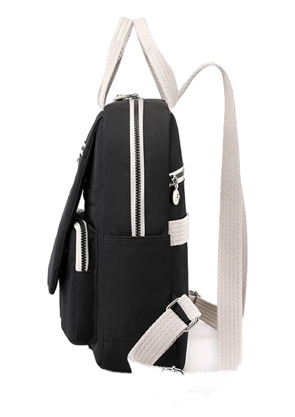 Kadın Kontrast Renkli Sırt Çantası Moda Trendy Sırt Çantası Büyük Kapasiteli Su Geçirmez Çanta (Yurt Dışından) modelleri