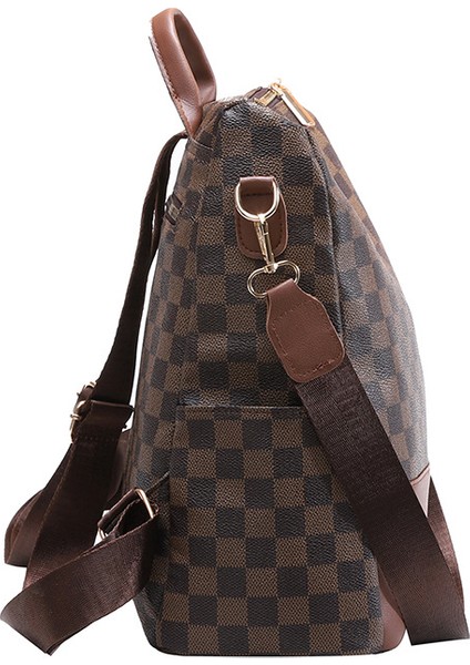 Hırsızlığa Karşı Ekose Kadın Sırt Çantası, Büyük Kapasiteli, Üç Amaçlı Sırt Çantası, Çok Yönlü, Hafif Kadın Çantası (Yurt Dışından) modelleri