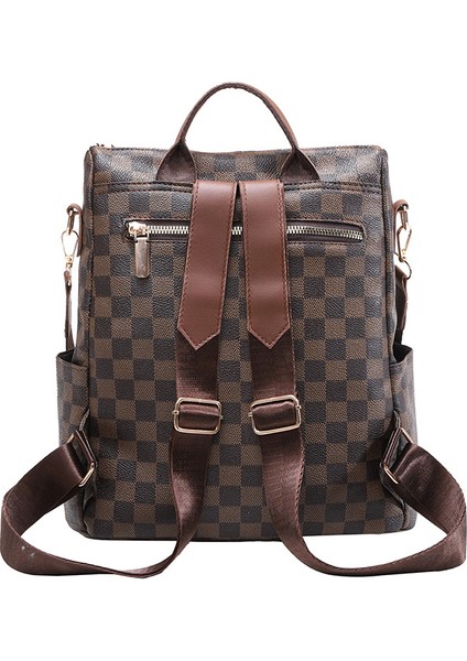 Hırsızlığa Karşı Ekose Kadın Sırt Çantası, Büyük Kapasiteli, Üç Amaçlı Sırt Çantası, Çok Yönlü, Hafif Kadın Çantası (Yurt Dışından) fırsatları