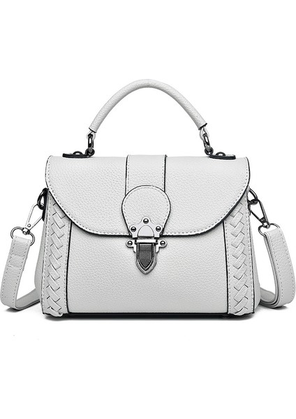 Vintage Basit Omuz Çantası Büyük Kapasiteli Moda El Çantası Messenger Çantası (Yurt Dışından)