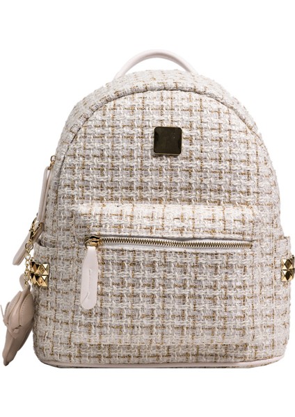 Mini Dokulu Öğrenci Gold Line Günlük Messenger Sırt Çantası (Yurt Dışından)