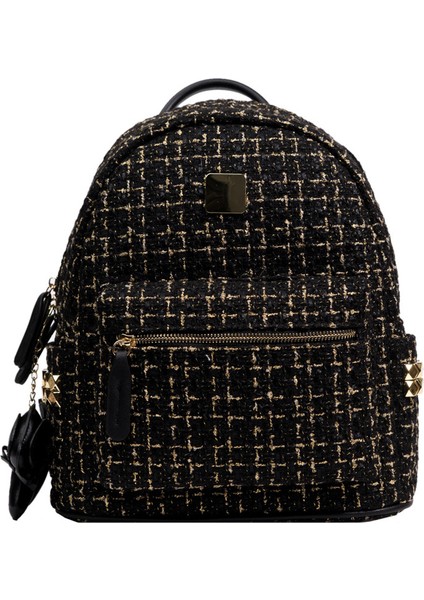 Mini Dokulu Öğrenci Gold Line Günlük Messenger Sırt Çantası (Yurt Dışından)