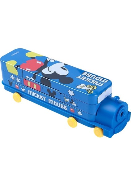 Dondurulmuş Karikatür Çift Katlı Tren Çok Fonksiyonlu Yaratıcı Kalem Kutusu (Yurt Dışından)