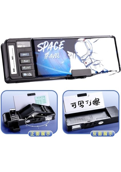 Çok Fonksiyonlu Kırtasiye Kutusu Kızlar Şifreli Kilit Kalem Kutusu (Yurt Dışından)