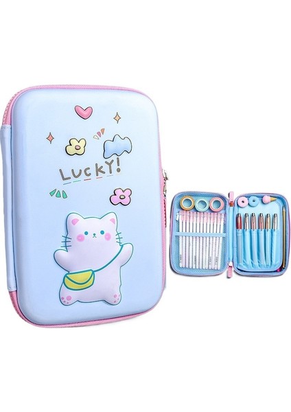 Eva Kalem Kutusu Çok Fonksiyonlu Kırtasiye Çantası Suya Dayanıklı (Yurt Dışından)