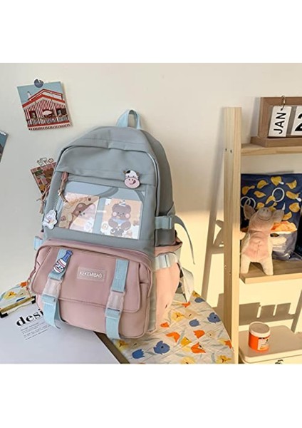 Çok Cepli Sevimli Inek Askılı Okul Sırt Çantası, Kawaii Sevimli Kız Sırt Çantaları, Çocuklar Için Suya Dayanıklı Bilgisayar Sırt Çantası (Yurt Dışından) fırsatları