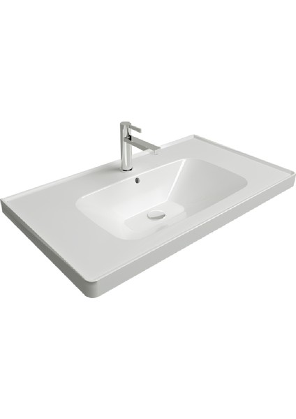 Newline Batarya Delikli Lavabo 100 cm