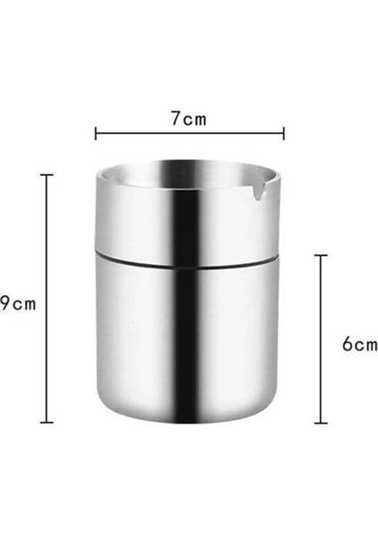 Brothers Dekoratif Paslanmaz Çelik Küllük 9cm