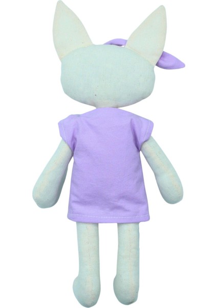 Mor Elbiseli Kedi Bez Oyuncak modelleri