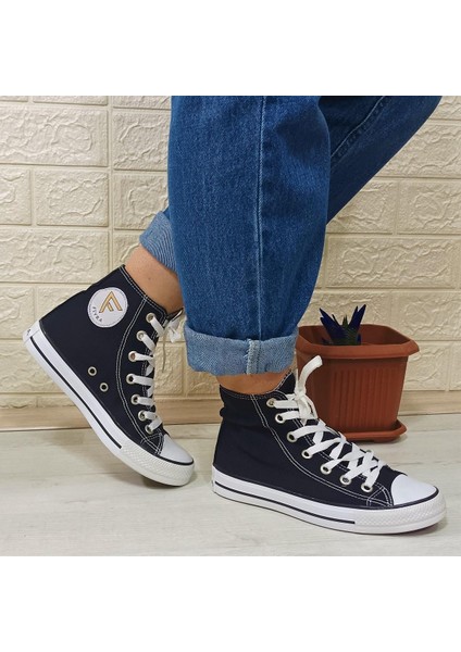 555 Lacivert Uzun Sneaker Keten Spor Ayakkabı indirimleri