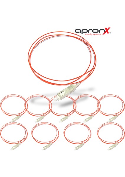 10 Adet Sc Sx mm Om2 50/125 Fiber Optik Kablo (1 Metre)