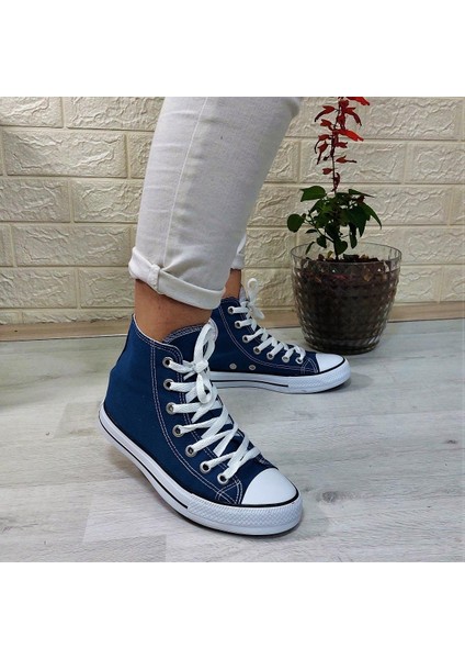 555 Kot Mavi Uzun Sneaker Keten Spor Ayakkabı fırsatları